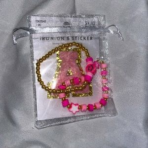 Clay bead bracelet set